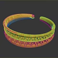 Elegant Golden Metal Bracelet With Intricate Carved Textured Surface Patterns
