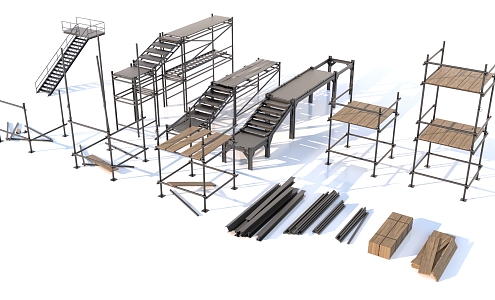 Construction site 3d model