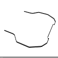 Black Metal Structural Frame With Irregular Geometric Shape And Protruding Parts