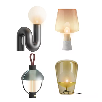 Modern minimalist table lamp 3d model