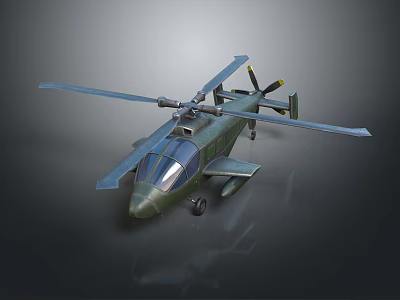 Military Green Twin Rotor Helicopter 3D Model With Detailed Aerodynamic Design 3d model