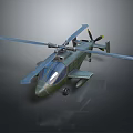 Military Green Twin Rotor Helicopter 3D Model With Detailed Aerodynamic Design