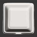 Disposable White Foam Square Food Container With Lid For Takeout Meals