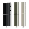 Modern Vertical Striped Wall Hooks With Horizontal Bars In Three Colors