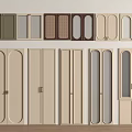 Different Interior Door Styles And Designs With Various Colors Glass Panels