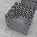 Construction Site Stacked Steel Reinforcement Mesh Cages And Structural Components 3d model