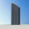 Modern High Rise Residential Building With Regular Window Layout And Exterior Design