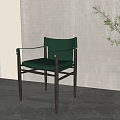 New Chinese style single chair 3d model