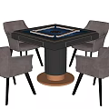 Modern Mahjong Table and Chair Mahjong Table 3d model