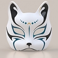 Mask Fox Mask Mask Face Decorative Ornaments Cat Mask Smokie Mask 3d model