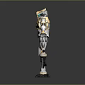 Robot Assistant Small Robot Butler Robot Butler Figure Game Figure 3d model