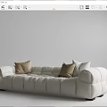 Modern Multiplayer Sofa BOBA Multiplayer Sofa Marshmallow Sofa 3d model