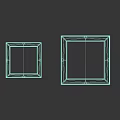 Square Design Modern Metal Outdoor Lights with Illuminated Panels for Garden Exterior Use