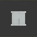 Box Safe Metal Box Game Items 3d model