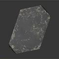 Natural Decorative Stone With Dark Textured Surface And Irregular Shape Design