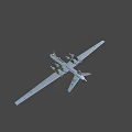 Gray Military Fighter Jet With Missiles And Extended Landing Gear