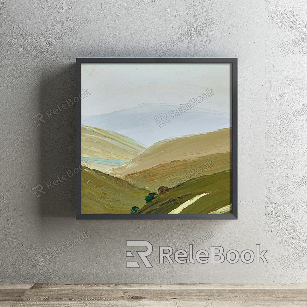 modern landscape painting decorative painting model