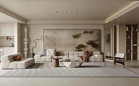 The Silent Living Room 3d model