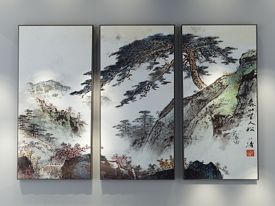 Chinese Landscape Painting Decoration Hanging Painting model