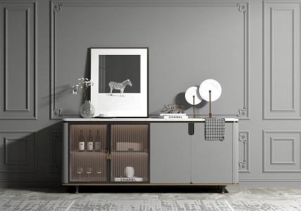 Light Luxury Sideboard 3d model