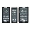 Modern Wine Cooler Units With Glass Door LED Lighting And Wine Bottle Storage Racks