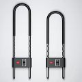 Two Heavy Duty U Shaped Locks With Combination Lock For Hardware Security Tools