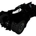 Black Futuristic Armored Car With Sleek Design Large Tires And Sporty Exterior