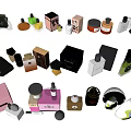 Assorted Perfume And Cosmetic Collection With Various Bottles And Packaging 3d model