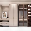 Modern Wardrobe Interior Design With Glass Doors Drawers And Open Compartments