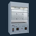 Medical Biological Safety Cabinet With Upper Lighting Ventilation Grille Warning Labels And Lower Storage Cabinets