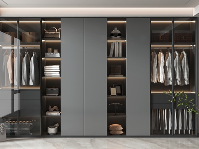 Modern wardrobe 3d model