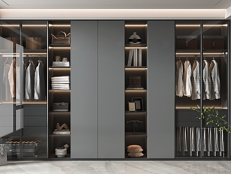 Modern wardrobe 3d model