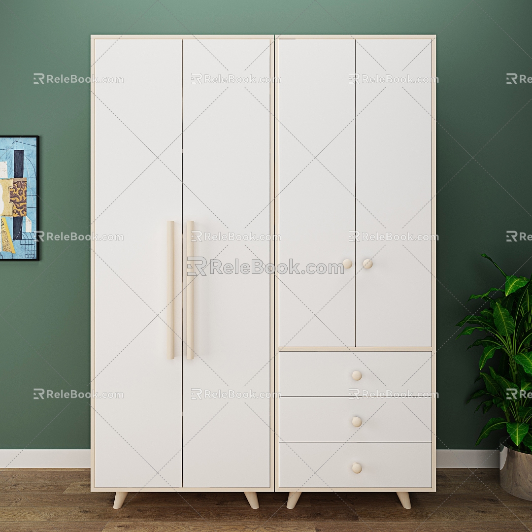 Nordic wardrobe 3d model