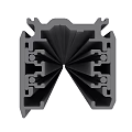 Durable Hardware Metal Profile with Structural Grooves for Industrial Construction Use