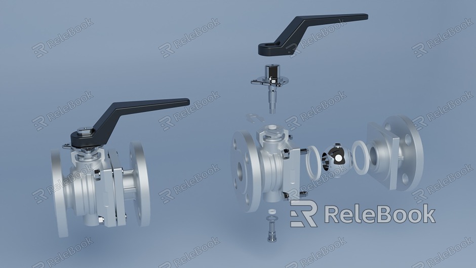 Valve manual valve ball valve JIS10K 32A pipe connector flange model