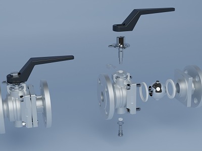 Valve manual valve ball valve JIS10K 32A pipe connector flange model