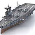 707 aircraft carrier engineering aircraft carrier warship 3d model