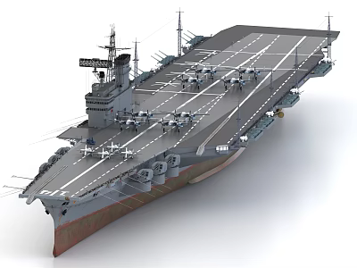Aircraft Carrier Flight Deck With Parked Fighter Jets And Island Superstructure 3d model Aircraft Carrier Flight Deck With Parked Fighter Jets And Island Superstructure 3d model