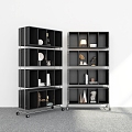 Modern Bookcase Mobile Bookcase Floor Bookcase Storage Cabinet Decorative Bookcase 3d model