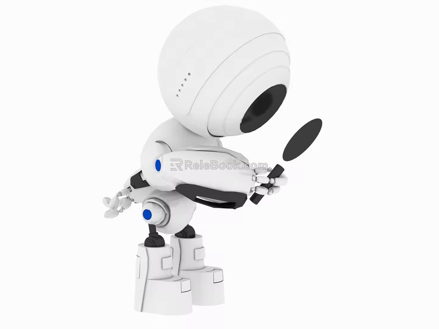 Modern robot intelligent robot waiter 3d model