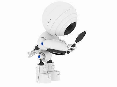 Modern robot intelligent robot waiter 3d model