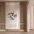 New Chinese-style Entrance Screen Partition Entrance 3d model