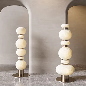 Light Luxury Floor Lamp Floor Lamp Combination 3d model