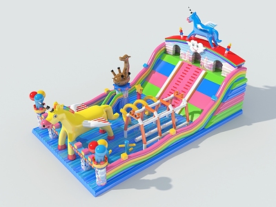 Bouncy Castle Naughty Castle Rides model