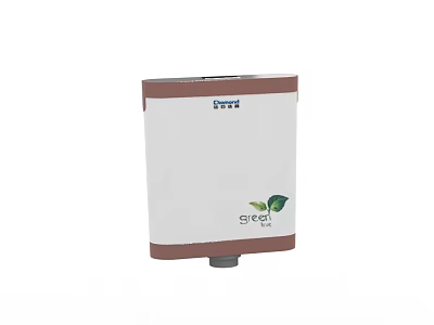 Bathroom Accessories Ecosys Eco Friendly Water Saving Device White and Brown Design 3d model