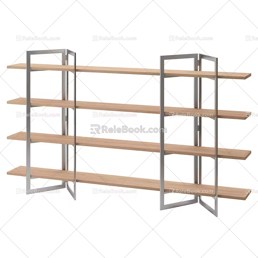 Nordic Simple Storage Shelf Storage Shelf Wall Decorative Storage Shelf Simple Shelf 3d model