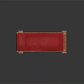 Comfortable Massage Bed Featuring Red Padded Cushion Wooden Frame And Sturdy Metal Legs