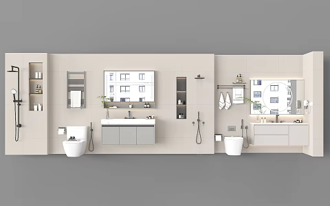 Wash basin Wash basin Bathroom 3d model
