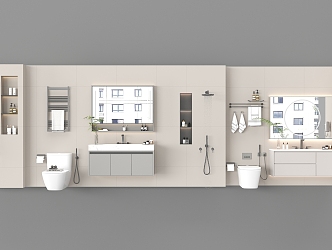 Wash basin Wash basin Bathroom 3d model