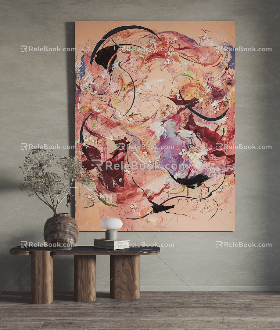 Modern Decorative Painting Hanging Painting 3d model